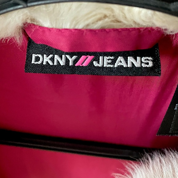 DKNY faux fur bomber jacket - Picture 4 of 7